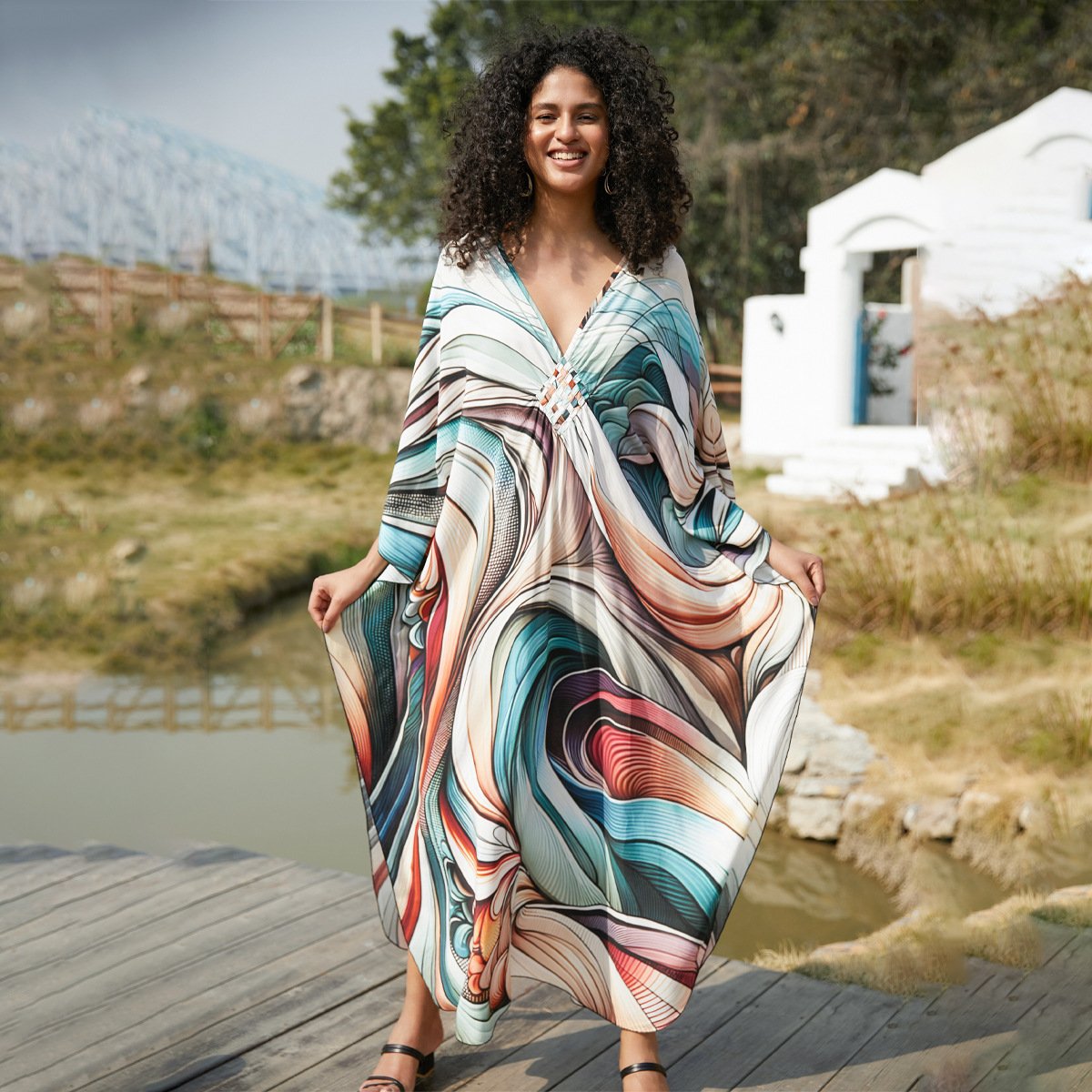 Marbella Boho Beach Cover-Up – One Size Fits Most