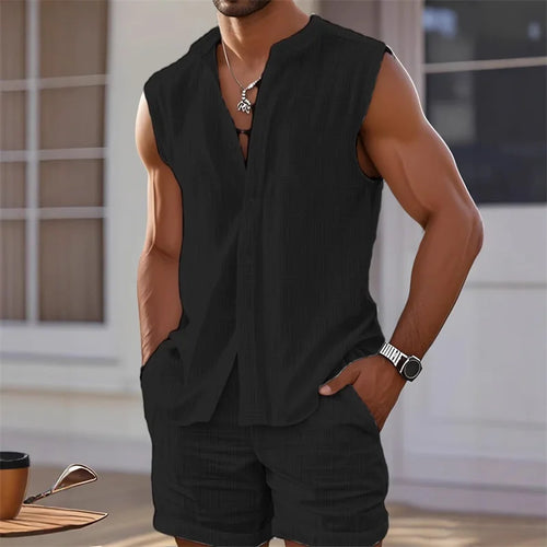 Men's Coastal Linen 2-Piece Summer Set