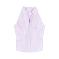 Women’s Asymmetrical Sleeveless Button Vest Top
